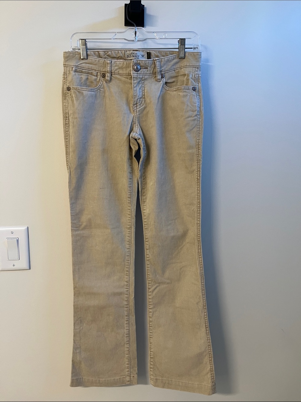 Vintage Old Navy Corduroy Jeans 90s Cream Mini Wale 5 Pocket Jean Size 2